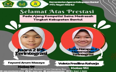 Kantongi Juara 2 KSM Kabupaten, Siswi MTsN 4 Bantul Siap Maju ke Tingkat Provinsi