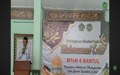 MTsN 4 Bantul Mengajak Siswa, Meneladani Akhlak Dan Meningkatkan Cinta Rosululloh SAW