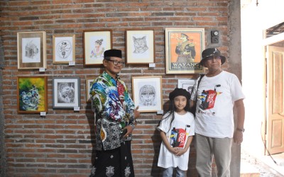 Guru Seni Budaya dari MTsN 4 Bantul Kampanyekan Gemar Menggambar dalam Pameran Quarto #2